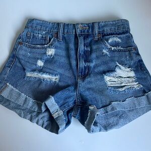 Aeropostale denim mom shorts size 2